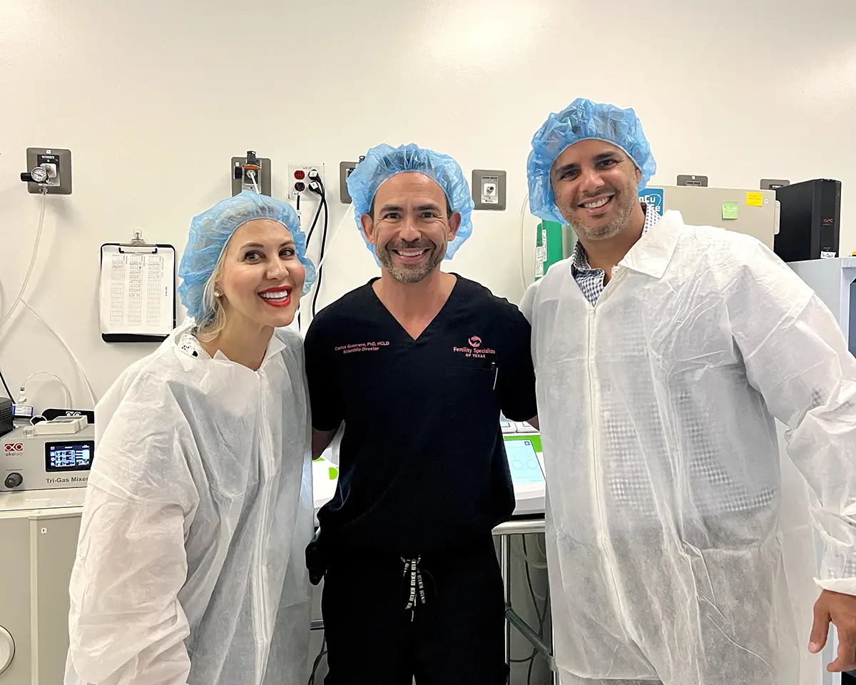 Talia and Yarin at Texas Fertility Center Top Medical Team